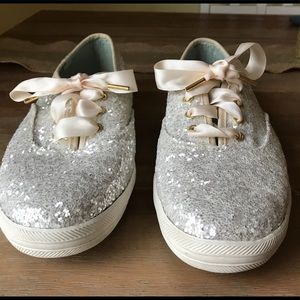 Kate spade glitter Keds size 8